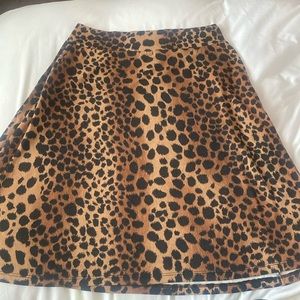 Cute, simple ALine leopard skirt